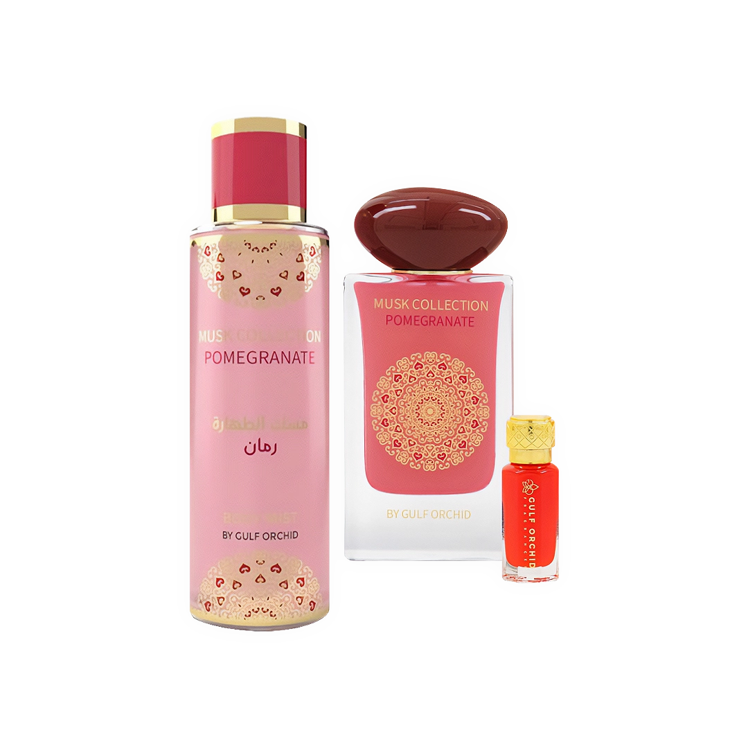 Coffret Parfum Pomegranate Musk Collection - Gulf Orchid Gulf Orchid