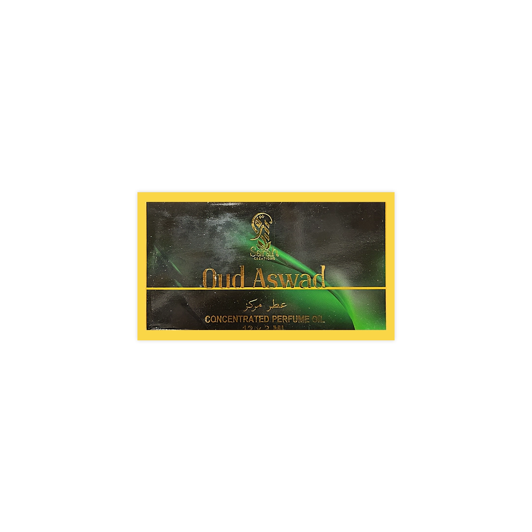 Musc Oud Aswad 3ml - Sarah Creations (x12) Sarah Creations