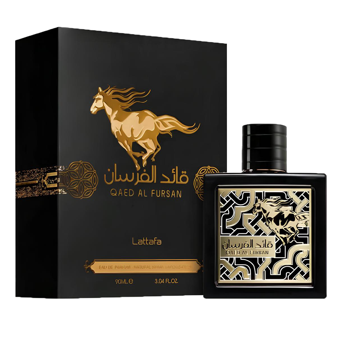 PARFUM Qaed Al Fursan Black 90ML Ma boutique