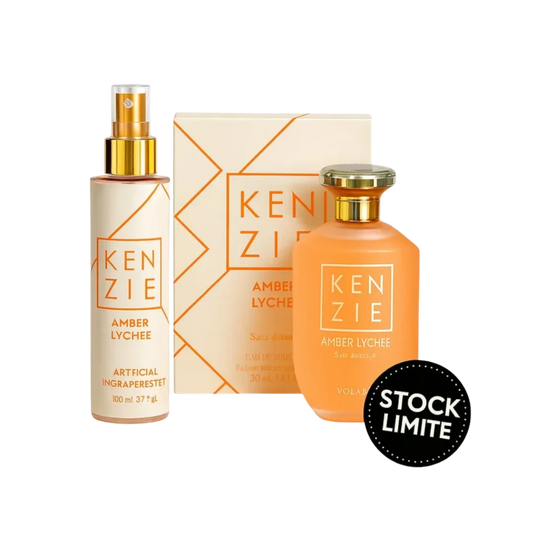 LOT KENZIE AMBER LYCHEE PARFUM 100 ML + BRUME Volaré