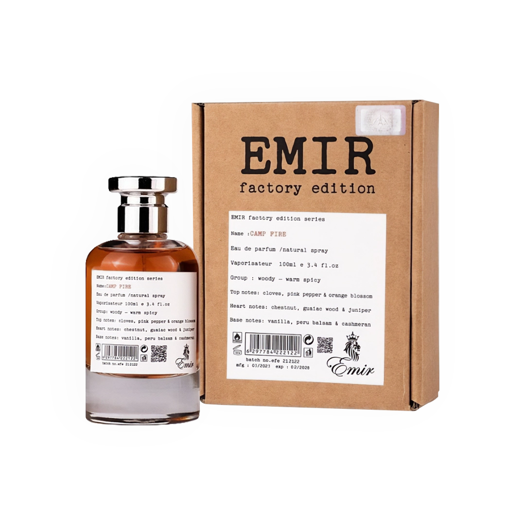 Eau de Parfum Emir Camp Fire Factory Edition 100ml - Paris Corner Paris Corner