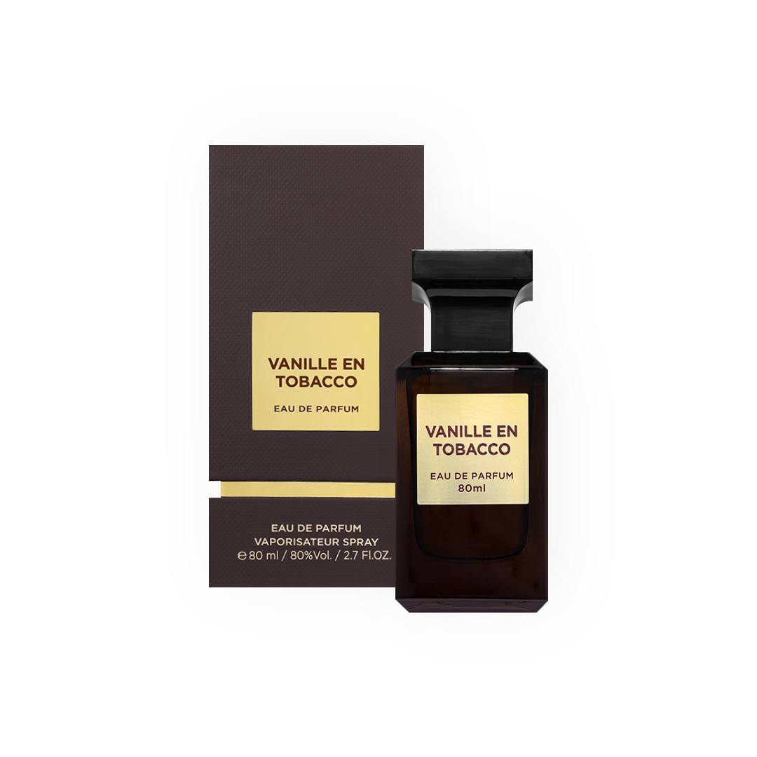 Eau de Parfum Vanille en Tobacco 80ml - Fragrance World Fragrance World