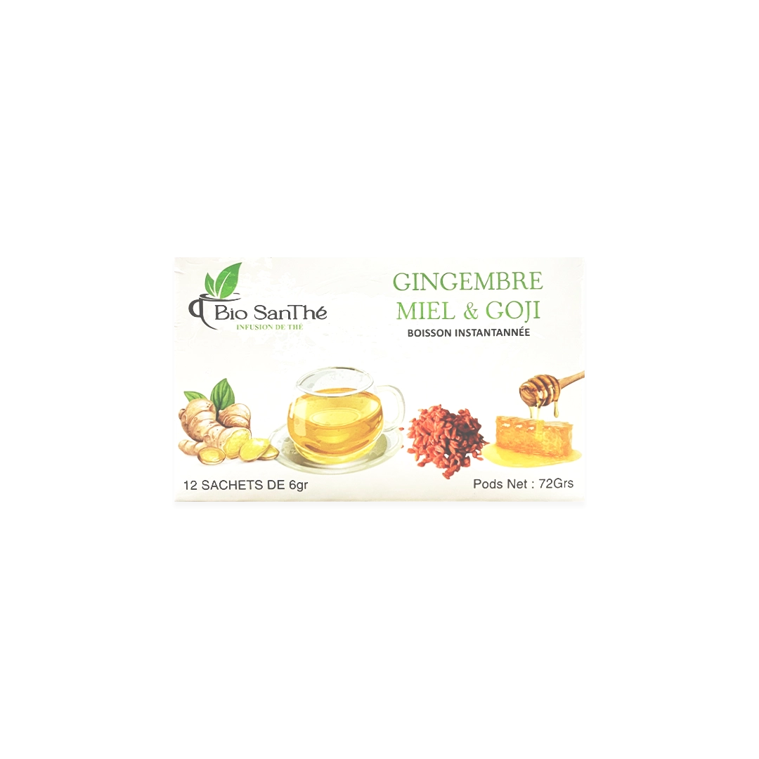 Infusion de Thé au Gingembre, Miel et Gogi - Bio SanThé 12 sachets