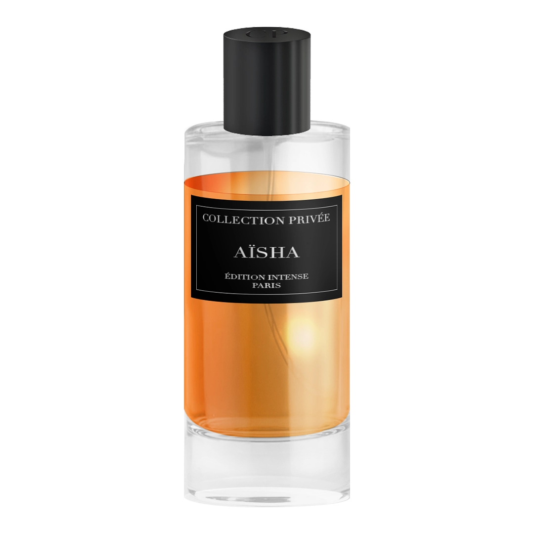 Parfum Aïsha Édition Intense 100ml - Collection Privée, flacon élégant au design minimaliste.