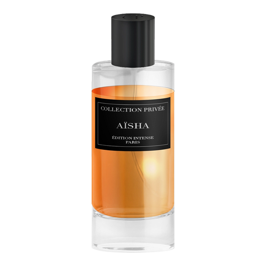 Parfum Aïsha Édition Intense 100ml - Collection Privée, flacon élégant au design minimaliste.