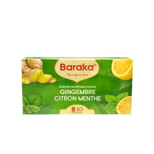 Boisson Instantanee Gingembre Citron Menthe - Baraka MJ BAZAR