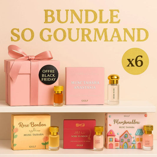 LOT DE MUSC TAHARA GOURMAND X6 PIÈCES MJ BAZAR