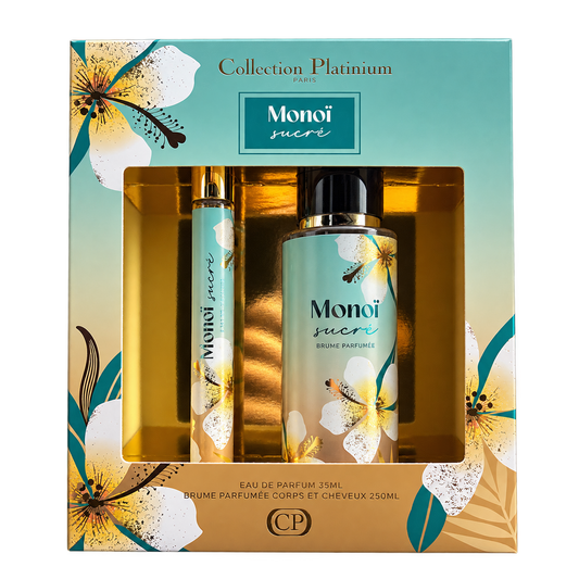 Coffret Monoï Sucré (Eau de Parfum 35 ml + Brume Parfumée 250 ml) - Collection Platinium Paris Collection Platinium Paris