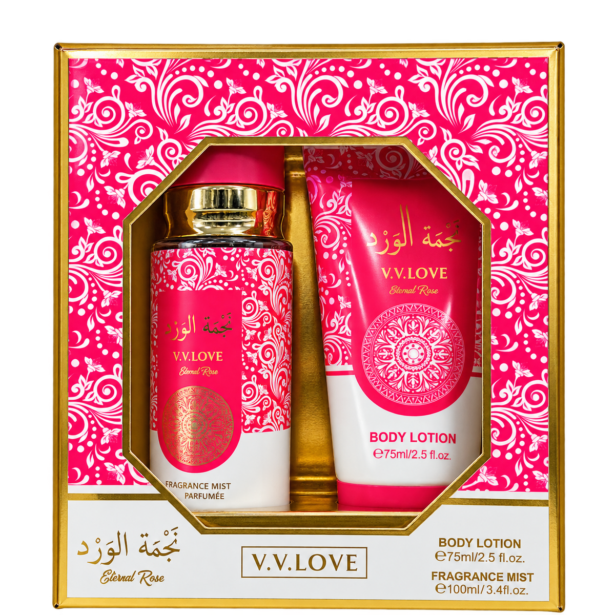Coffret Eternal Rose (Mist 100 ml + Lotion 75 ml) - V.V. LOVE V.V Love