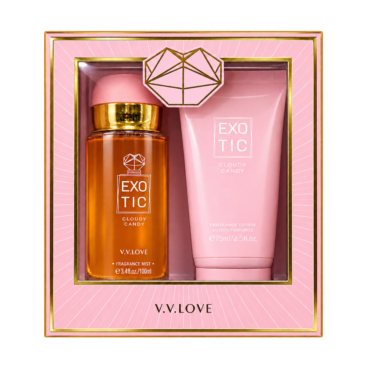 Coffret Exotic Cloudy Candy (Mist 100 ml + Lotion 75 ml) - V.V. LOVE V.V Love