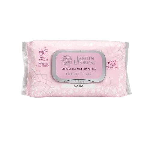 Lingettes nettoyantes parfumées Sara 72 pcs - Jardin d’Orient Jardin d'Orient
