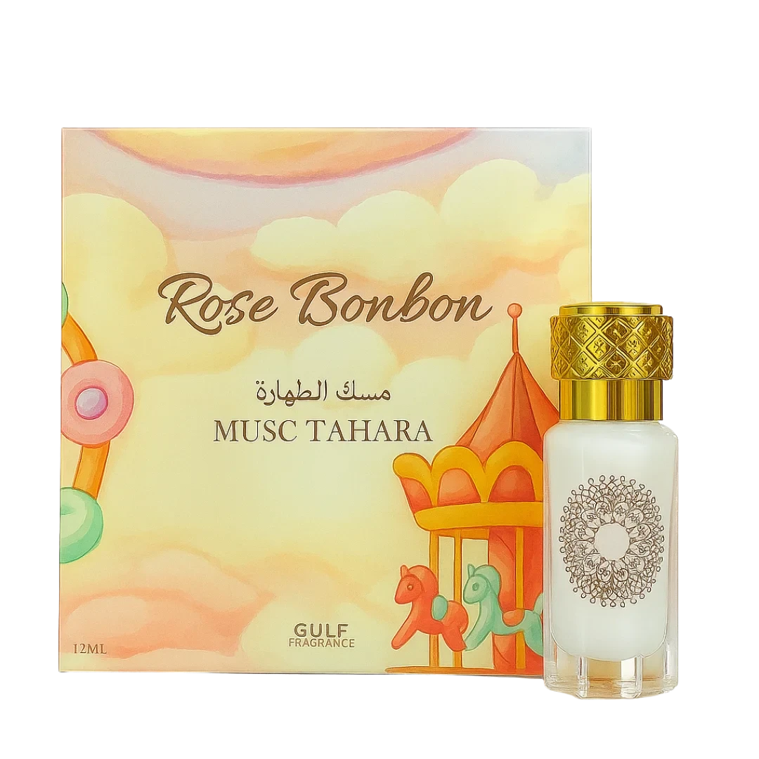 Musc Tahara Rose Bonbon 12 ml – Gulf Fragrance MJ BAZAR