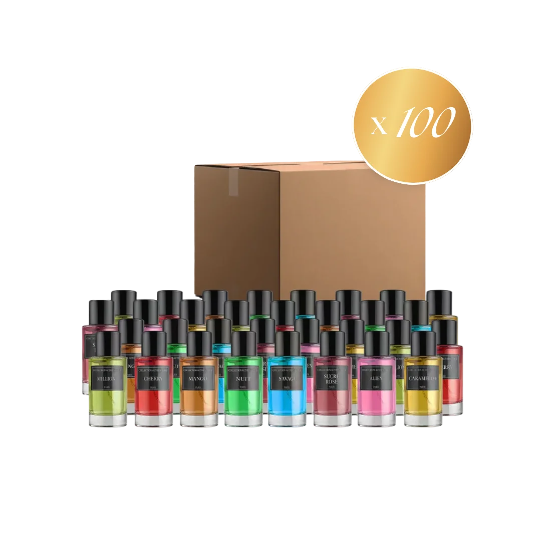 LOT DE 100 PARFUMS COLLECTION PRIVÉE - EDITION GOLD PRESTIGE Collection Privée