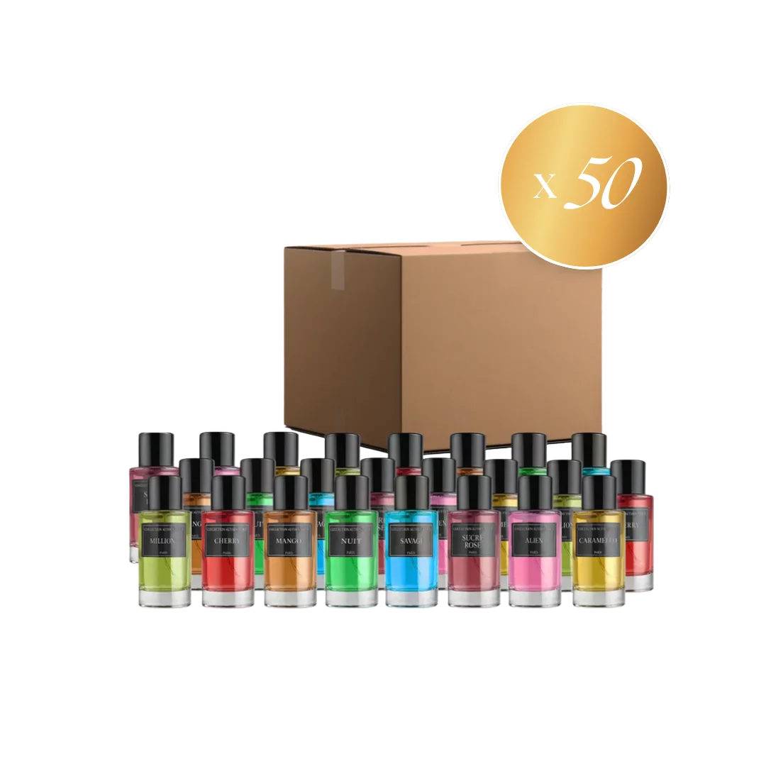 LOT DE 50 PARFUMS COLLECTION PRIVÉE - EDITION GOLD PRESTIGE Collection Privée