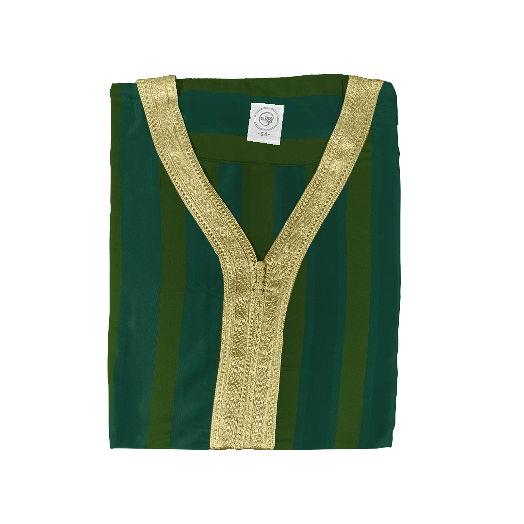 Lot de 12 Qamis Rayures pour Homme - Focha Focha